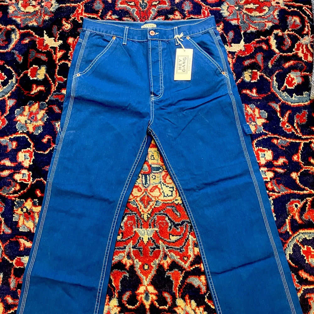 Hey Gang French Blue Painter Pants -29